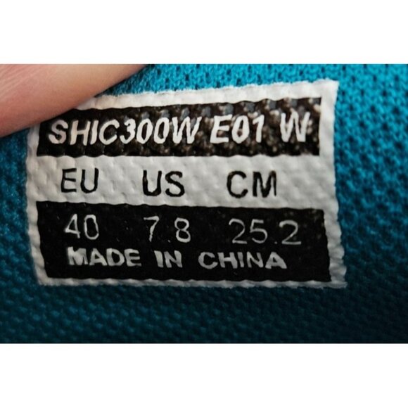 Shimano W-IC3 WSH-IC300 Indoor Cycling Shoes Size 7 Teal 4-bolt cleat compatible - Picture 7 of 10